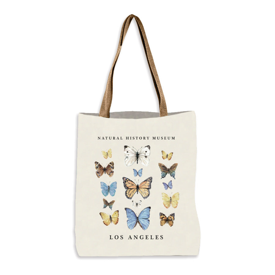 Butterflies Of North America Canvas Tote Bag - Reusable Natural Canvas Shopping Bag By CafePress