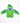 Green toddler 3D dinosaur hooded sweatshirt from the Natural History Museum, front view