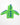 Back of green toddler dinosaur hoodie with blue spikes down the hood and back