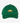 Green youth cap with a gold embroidered saber-toothed cat on the front