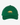 Green youth cap with a gold embroidered saber-toothed cat on the front