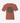 Terracotta kids tee with block-print dinosaur scene