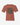 Terracotta kids tee with block-print dinosaur scene