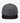 Gray cat snapback cap with black flat brim