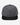Gray cat snapback cap with black flat brim
