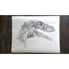 Velociraptor Print - 17x22 Unframed