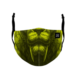 Youth Mask Saber Tooth Green